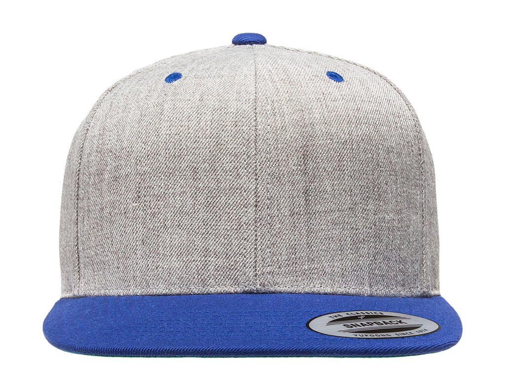 Classic Snapback 2-Tone Cap in Farbe Heather/Royal