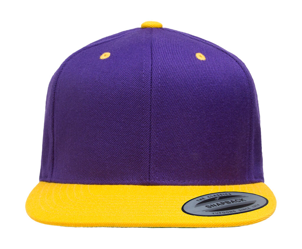 Classic Snapback 2-Tone Cap in Farbe Purple/Gold