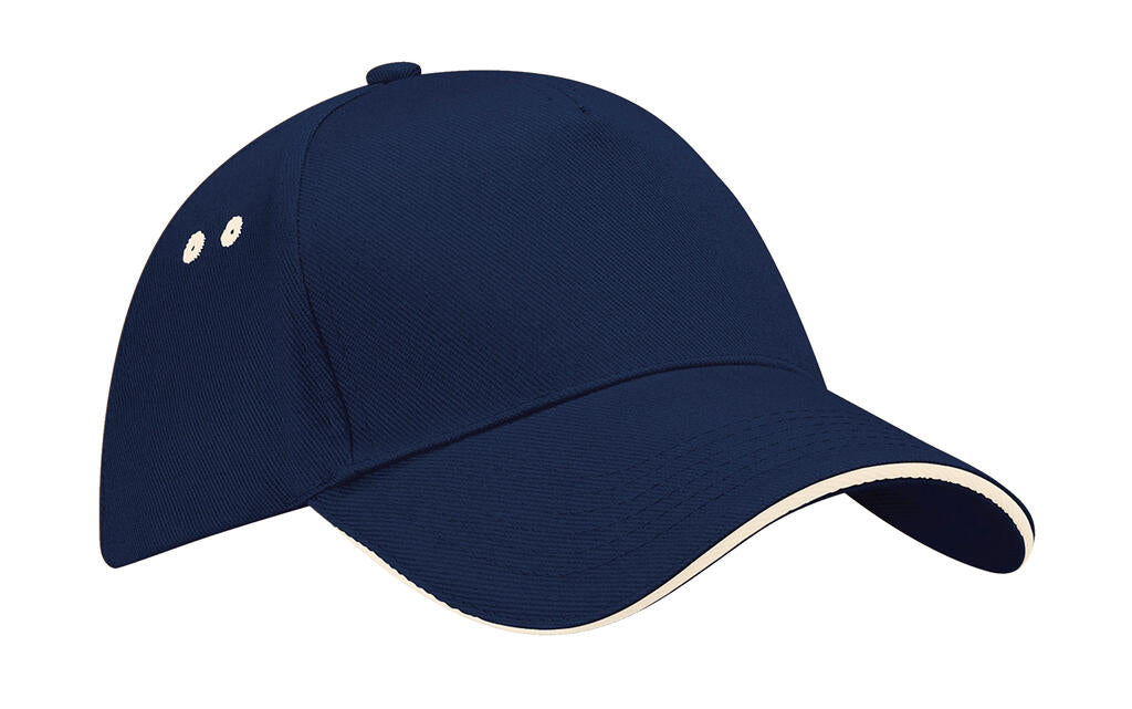 Ultimate 5 Panel Cap - Sandwich Peak in Farbe French Navy/Putty