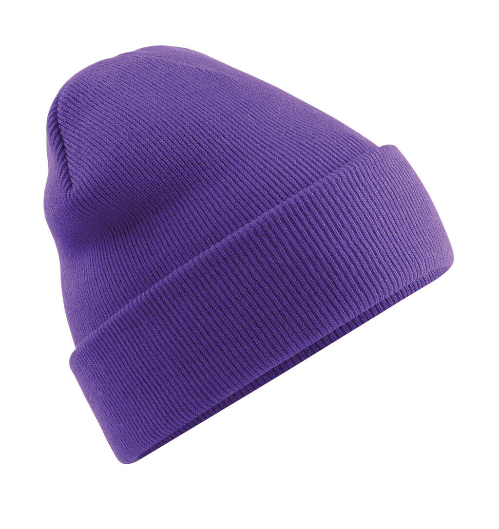 Original Cuffed Beanie in Farbe Purple