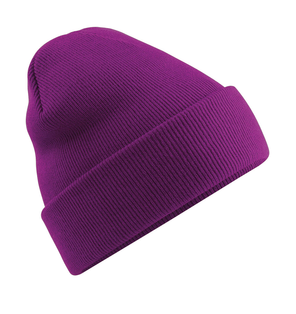 Original Cuffed Beanie in Farbe Magenta