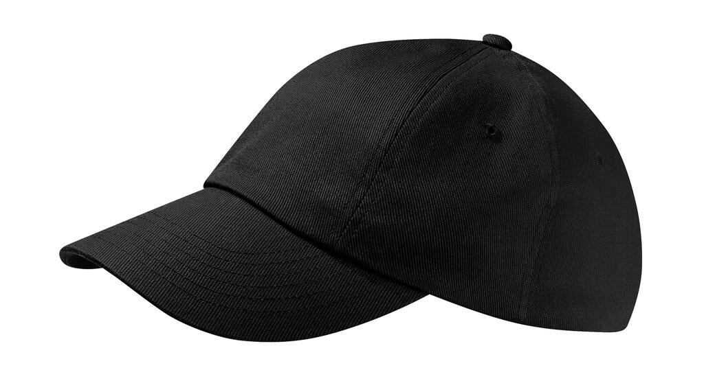 Low Profile Heavy Cotton Drill Cap in Farbe Black