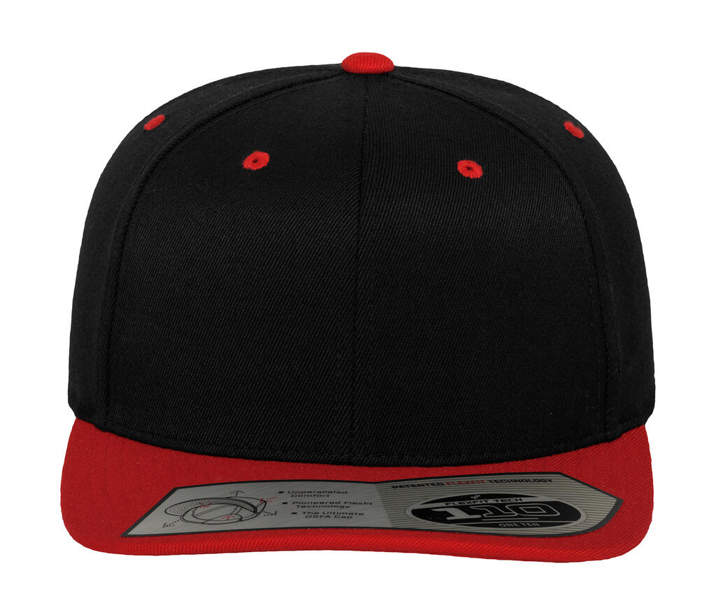 Fitted Snapback in Farbe Black/Red