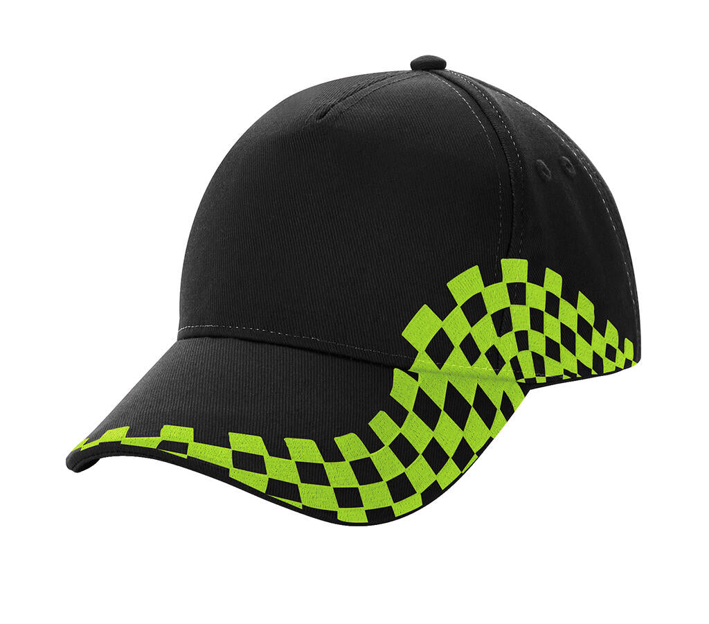 Grand Prix Cap in Farbe Black/Lime Green