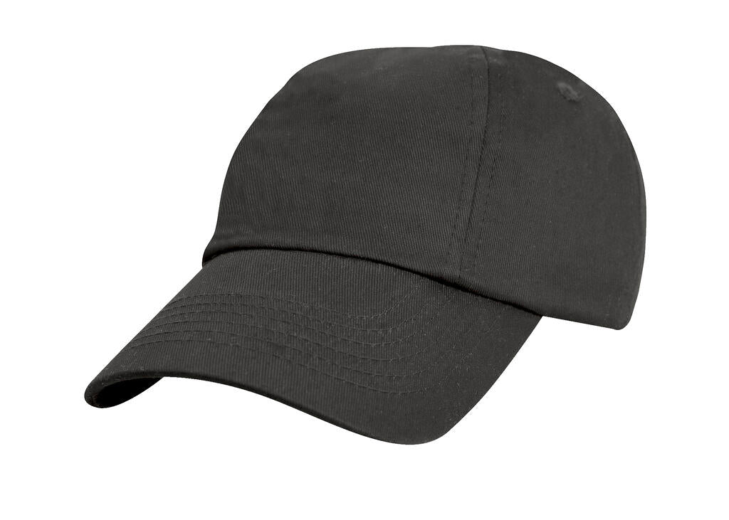Junior Low Profil Cotton Cap in Farbe Black