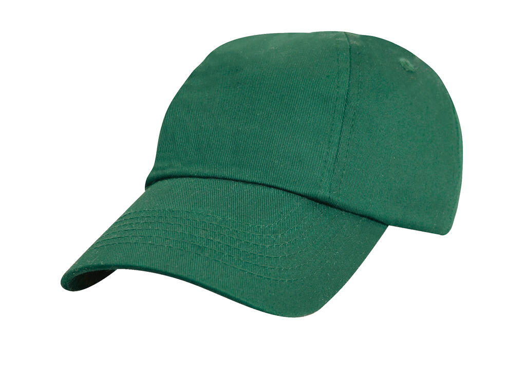 Junior Low Profil Cotton Cap in Farbe Bottle Green