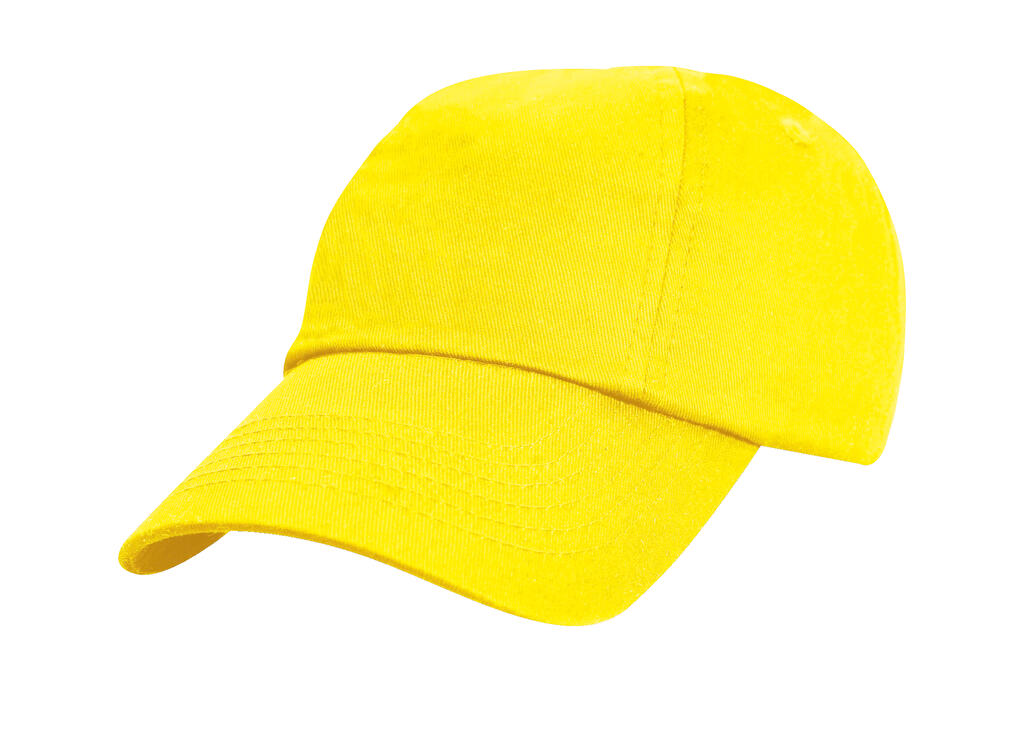 Junior Low Profil Cotton Cap in Farbe Yellow