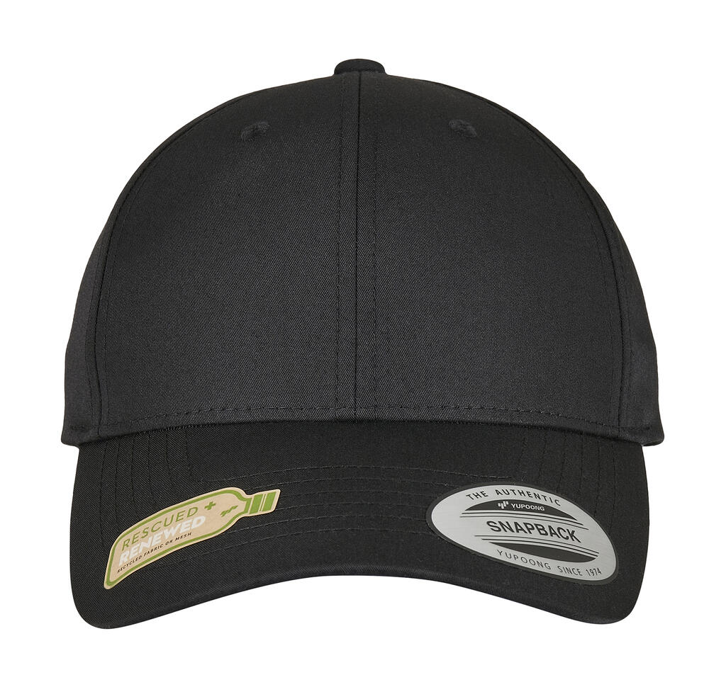 Flexfit Recycled Poly Twill Snapback in Farbe Black