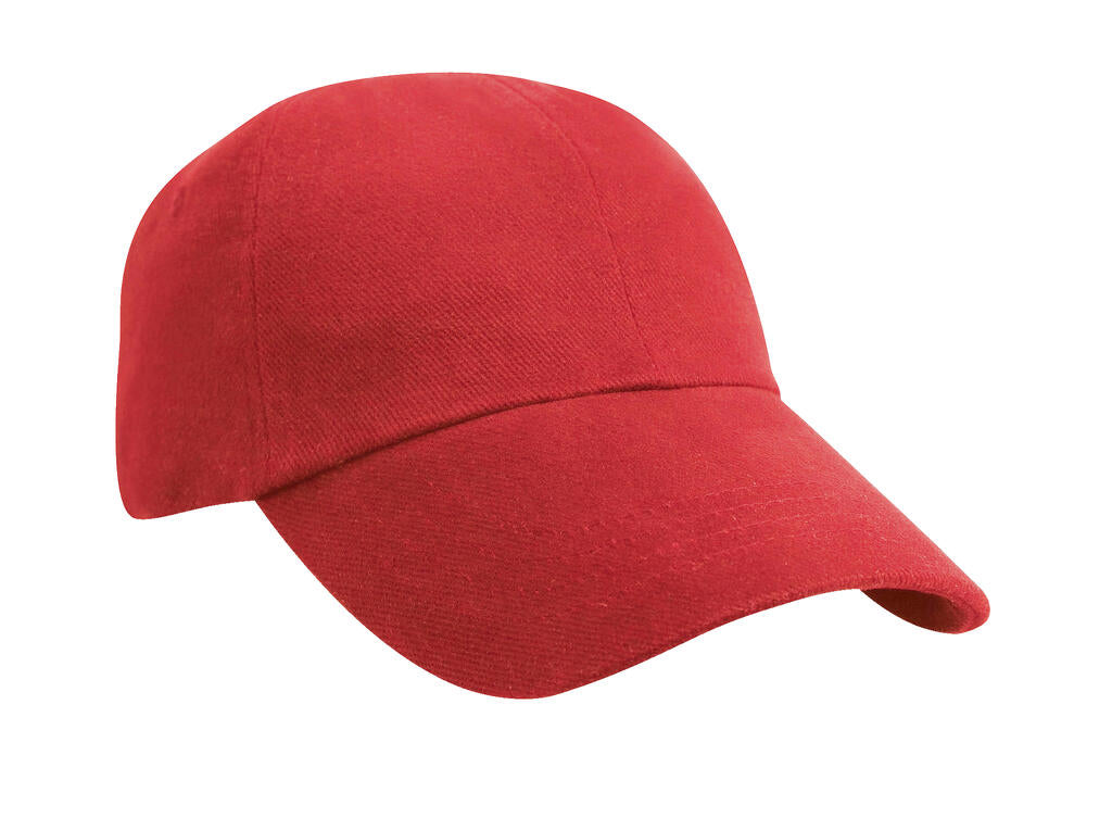 Low Profile Brushed Cotton Cap in Farbe Red