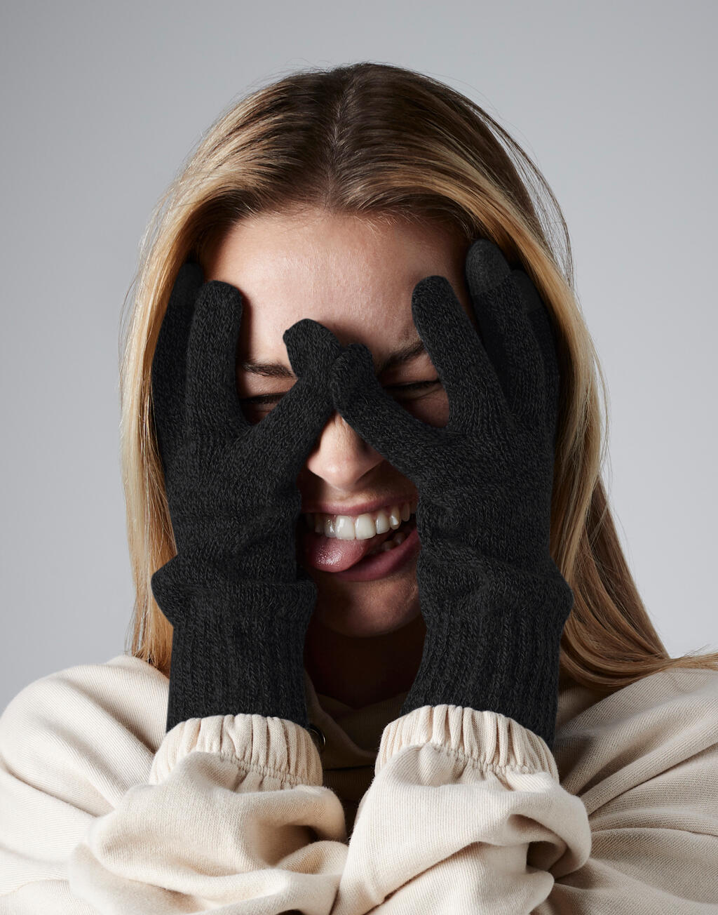 TouchScreen Smart Gloves in Farbe Black