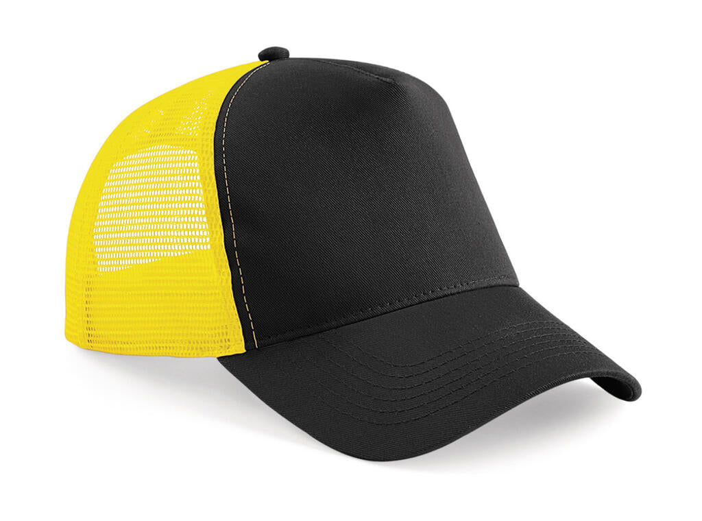 Snapback Trucker in Farbe Black/Yellow
