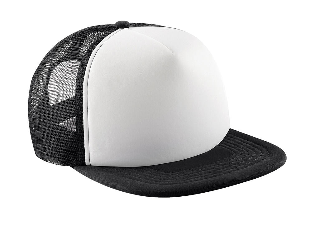 Vintage Snapback Trucker in Farbe Black/White