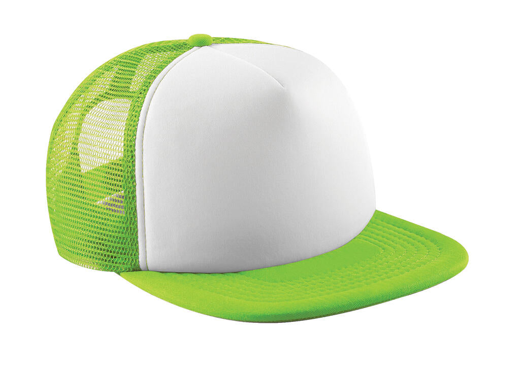 Vintage Snapback Trucker in Farbe Lime Green/White