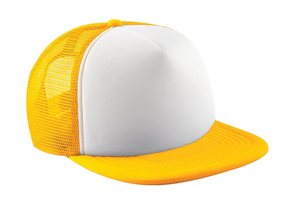 Vintage Snapback Trucker in Farbe Sunflower/White