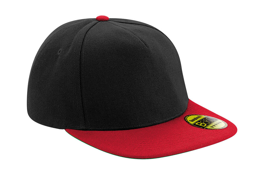 Original Flat Peak Snapback in Farbe Black/Classic Red