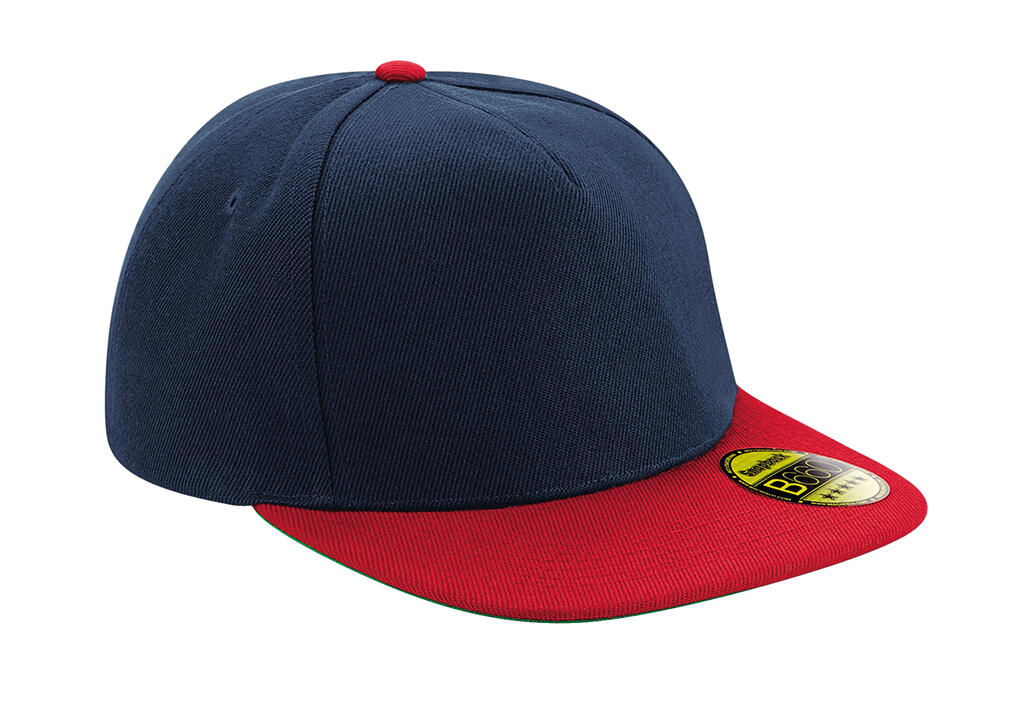 Original Flat Peak Snapback in Farbe French Navy/Classic Red