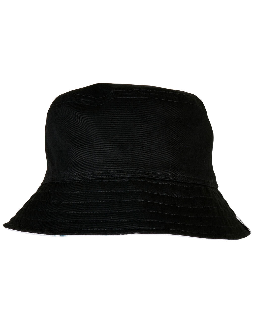 Batik Dye Reversible Bucket Hat in Farbe Black