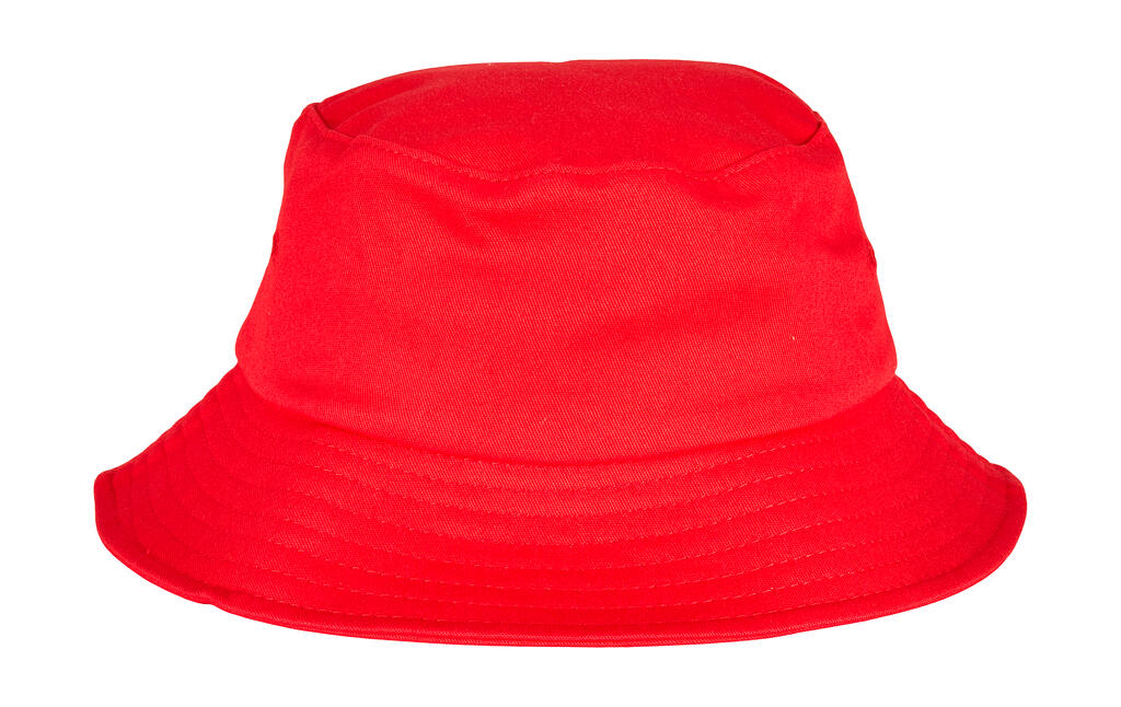 Flexfit Cotton Twill Bucket Hat Kids in Farbe Red