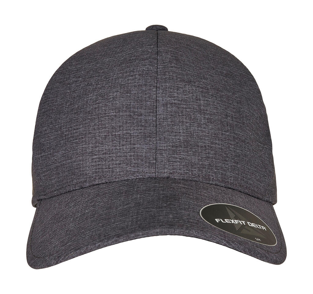 Flexfit Delta Melange Cap in Farbe Melange Charcoal