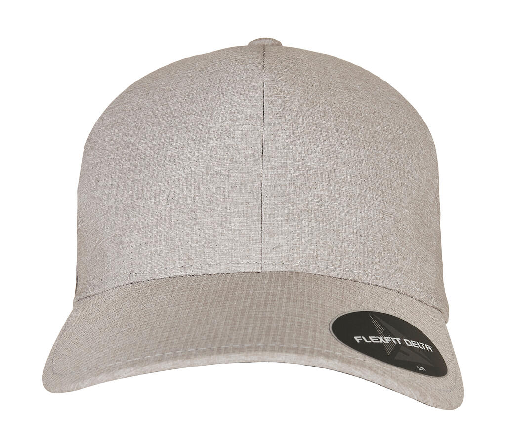 Flexfit Delta Melange Cap in Farbe Melange Silver