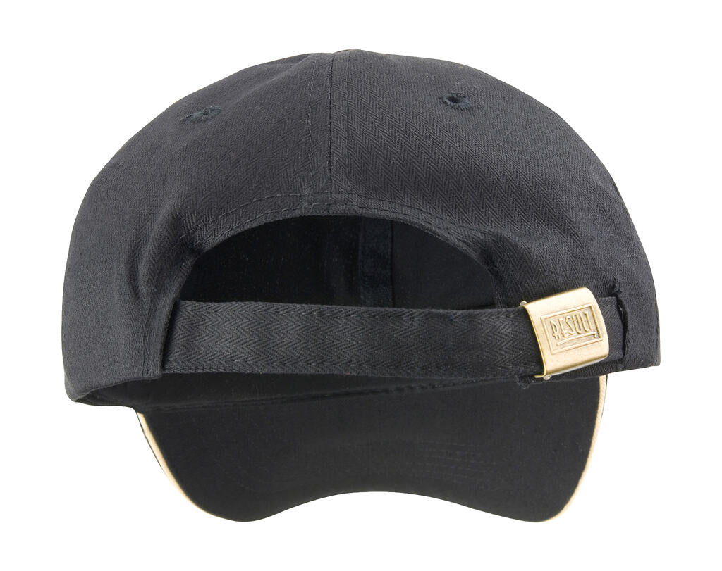 Herringbone Cap in Farbe Black/Tan