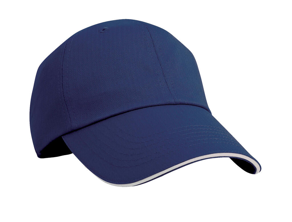Herringbone Cap in Farbe Navy/White