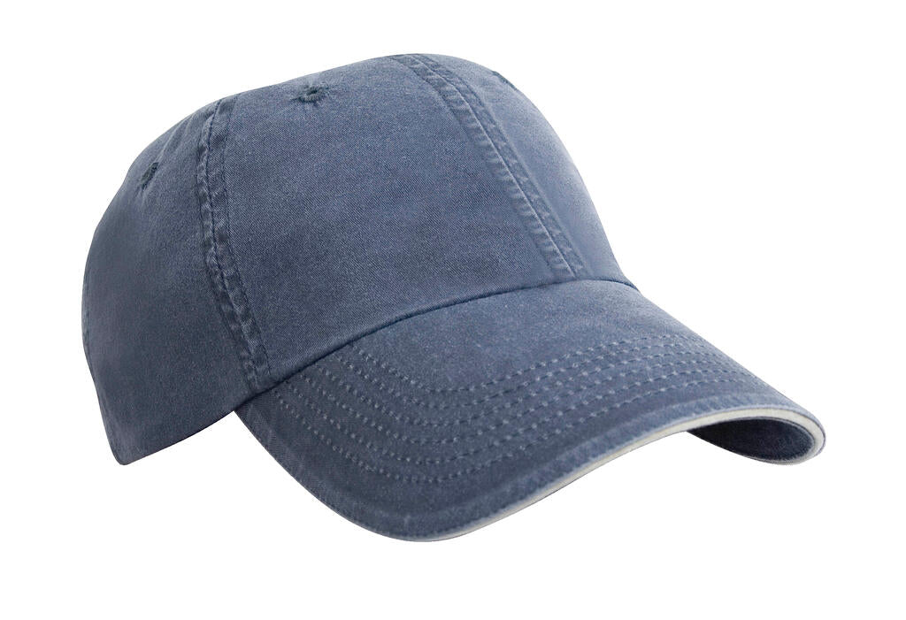 Fine Cotton Twill Cap in Farbe Navy/Putty
