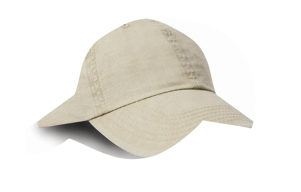 Fine Cotton Twill Cap in Farbe Putty/Navy