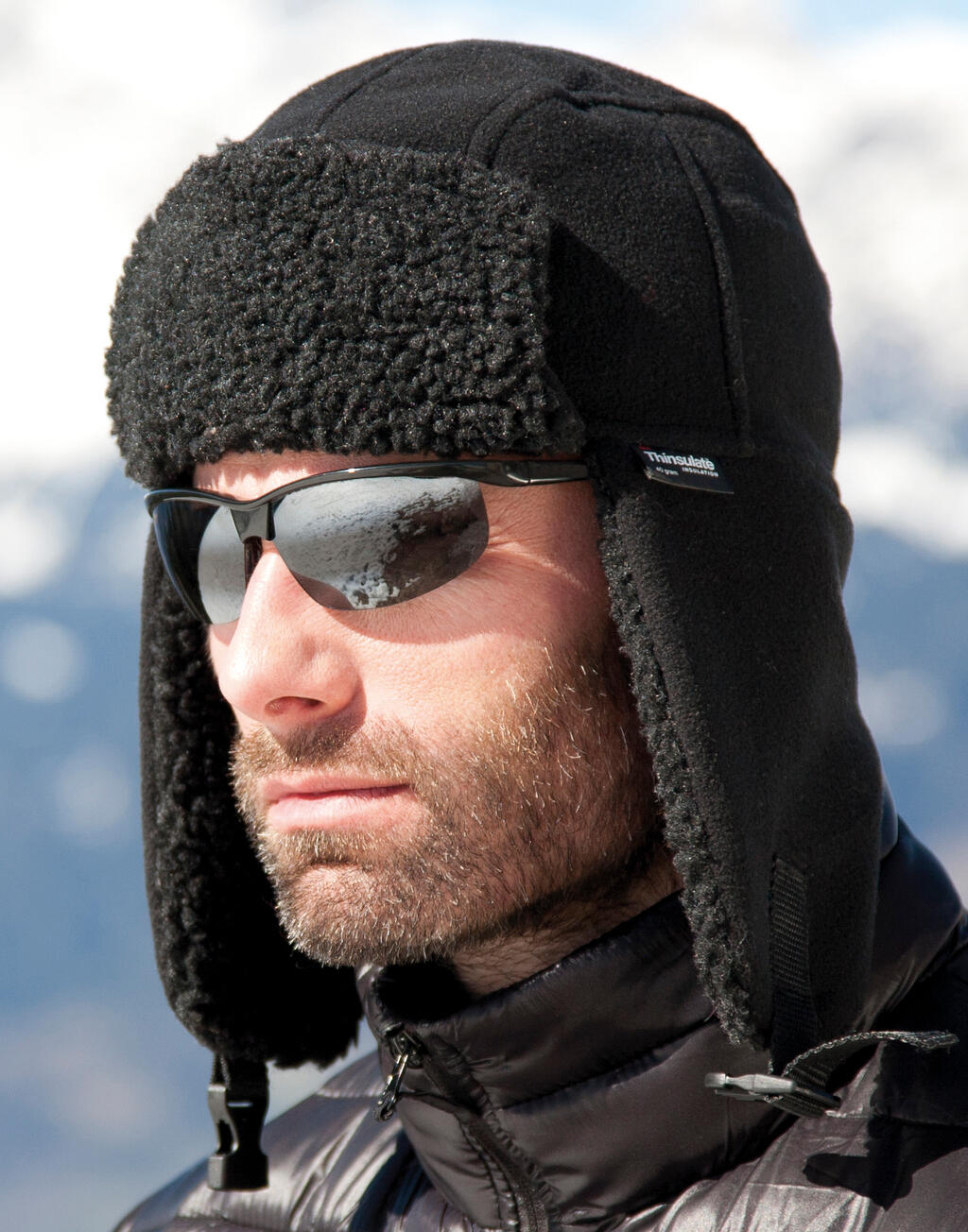 Thinsulate Sherpa Hat in Farbe Black