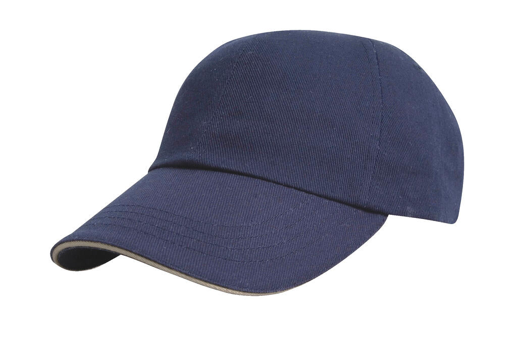 Heavy Cotton Drill Cap in Farbe Navy/Putty