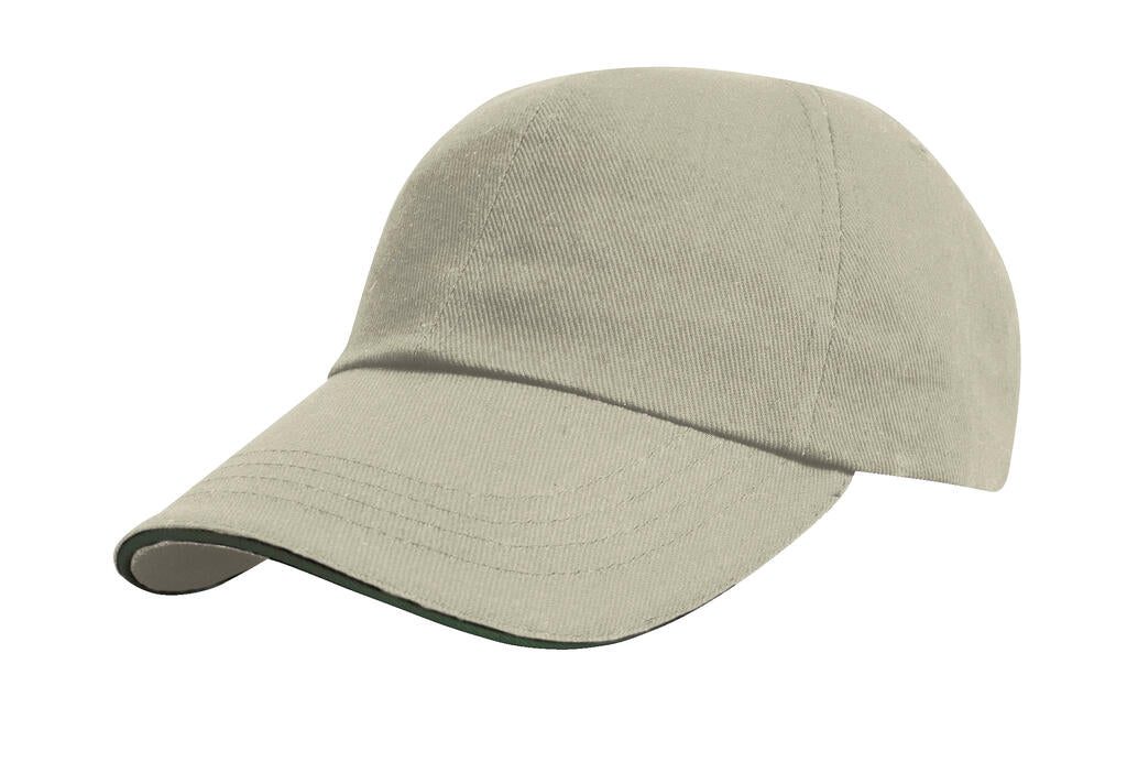 Heavy Cotton Drill Cap in Farbe Putty/Bottle