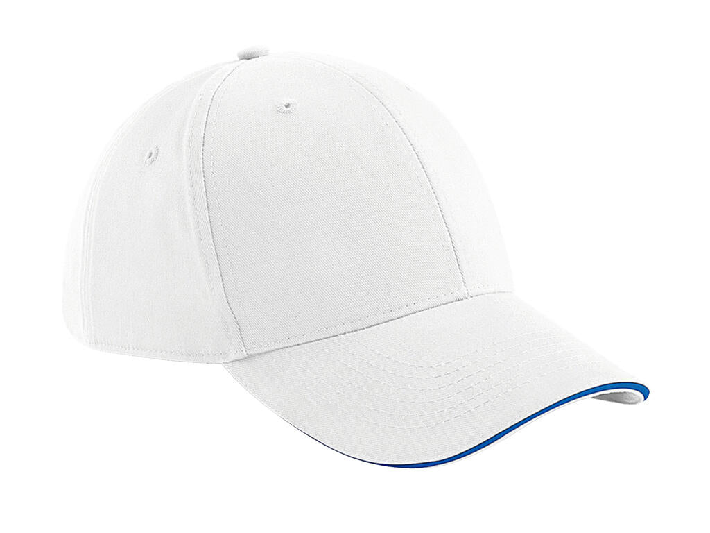 Athleisure 6 Panel Cap in Farbe White/Bright Royal