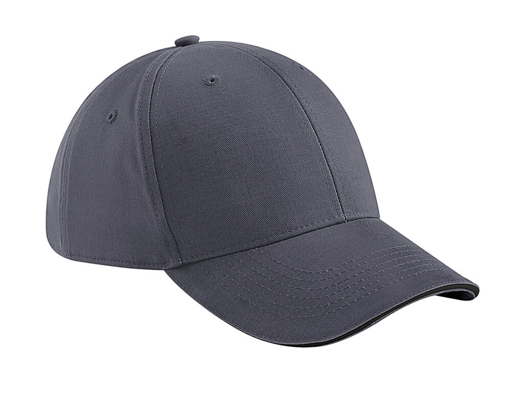 Athleisure 6 Panel Cap in Farbe Graphite Grey/Black