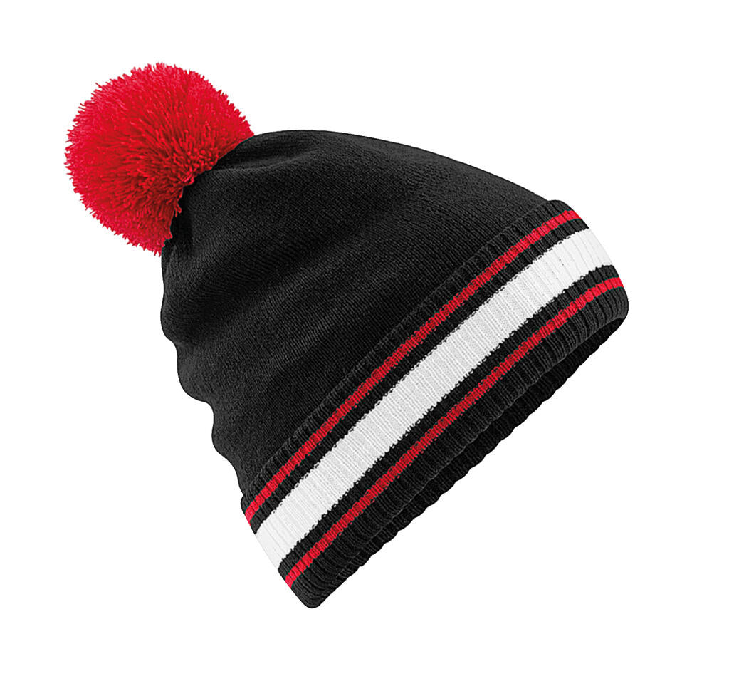 Stadium Beanie in Farbe Black/Classic Red/White