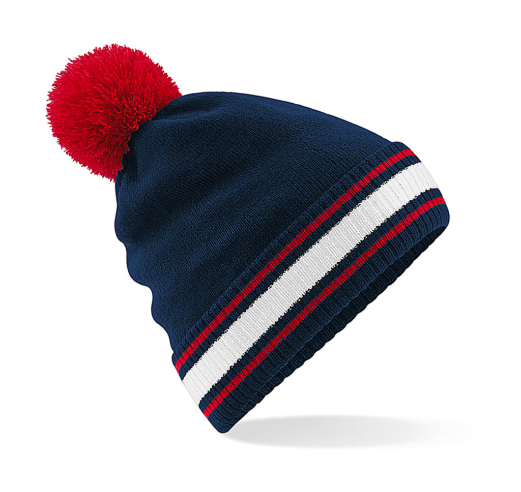 Stadium Beanie in Farbe French Navy/Classic Red/White