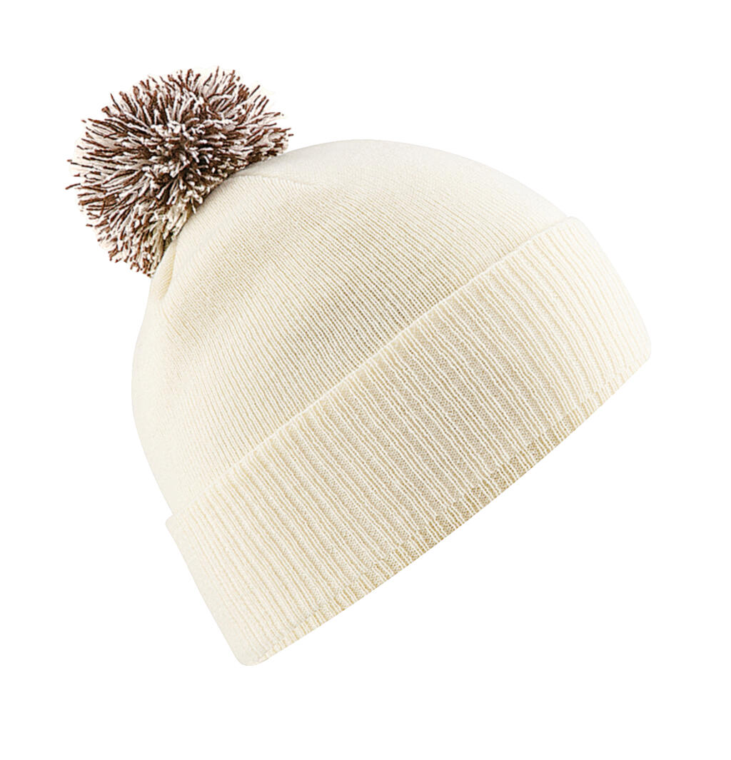 Snowstar Beanie in Farbe Offwhite/Mocha