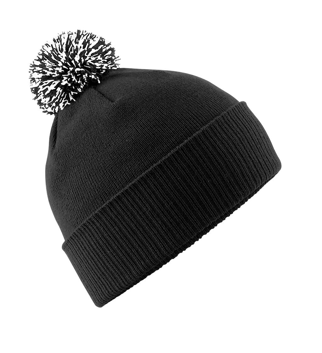 Snowstar Beanie in Farbe Black/White
