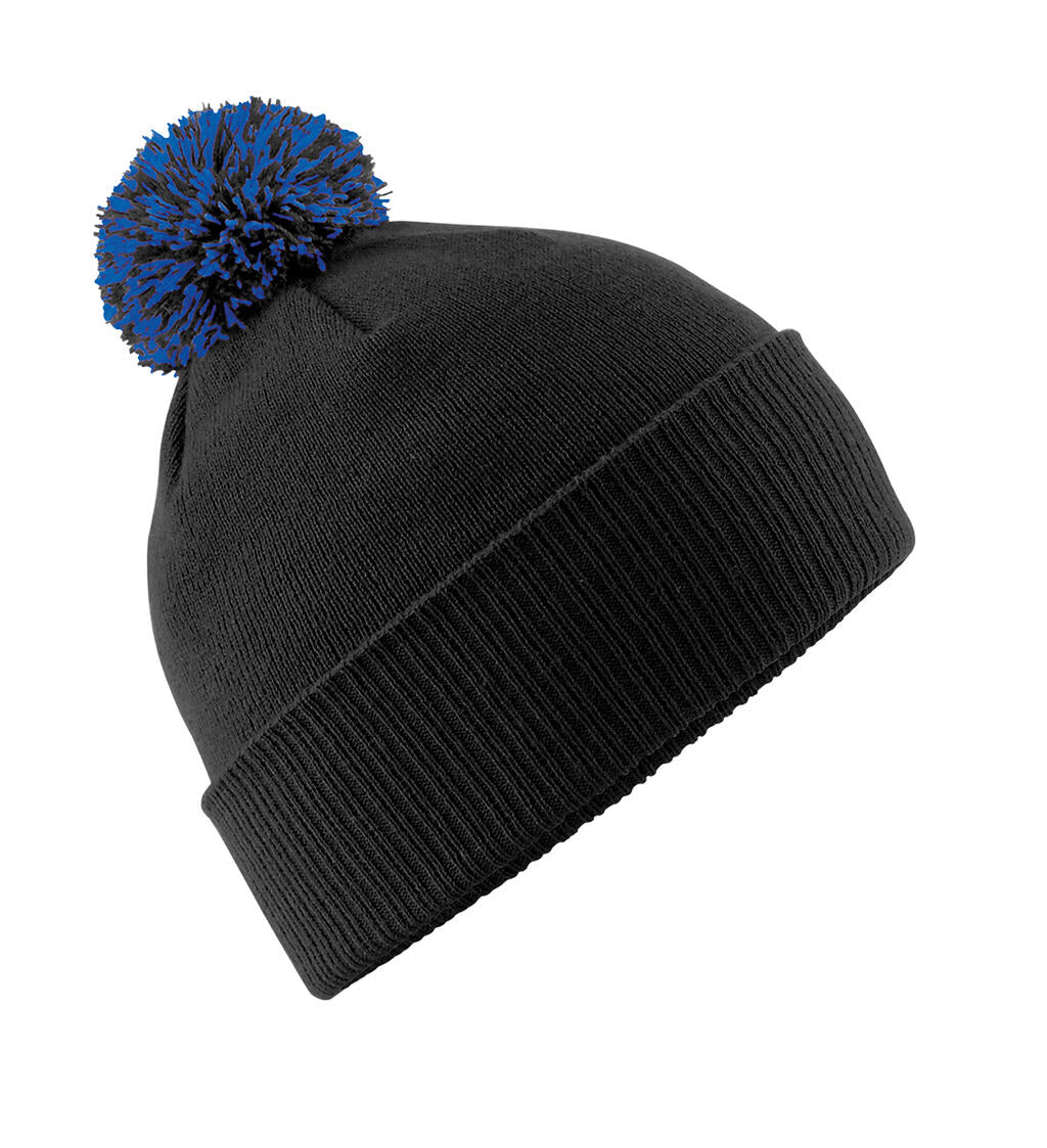 Snowstar Beanie in Farbe Black/Bright Royal