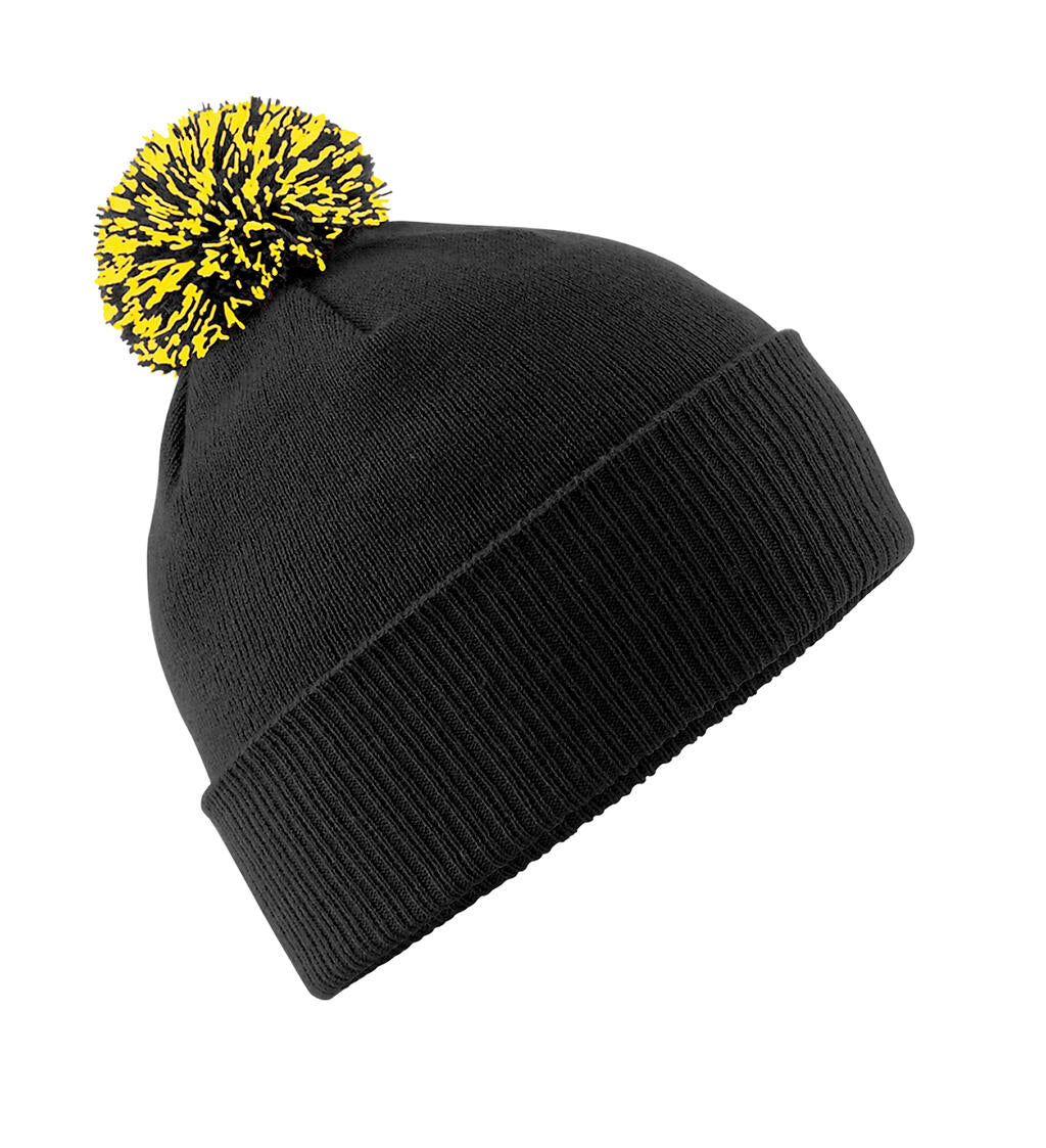Snowstar Beanie in Farbe Black/Yellow