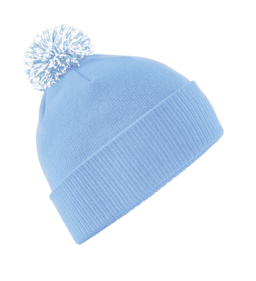 Snowstar Beanie in Farbe Sky Blue/White