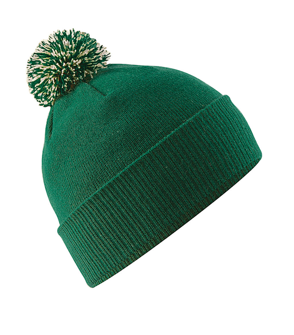 Snowstar Beanie in Farbe Bottle Green/Off White