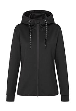 Recycled Scuba Jacket Women in Farbe Black Opal
