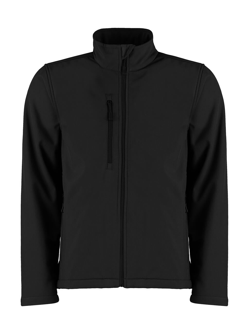 Regular Fit Soft Shell Jacket in Farbe Black