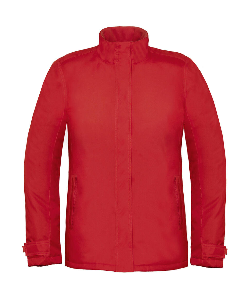 Real+/women Heavy Weight Jacket in Farbe Deep Red