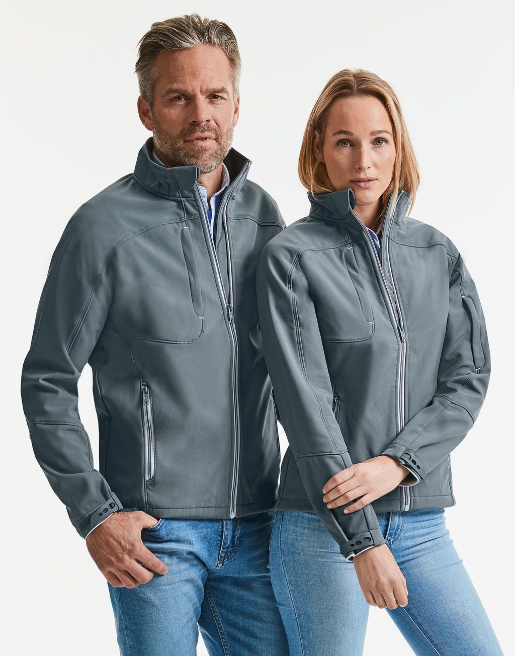 Ladies' Bionic Softshell Jacket in Farbe Stone