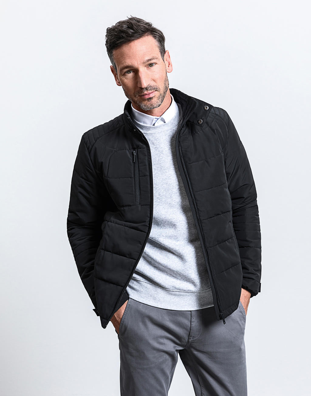 Men's Cross Jacket in Farbe Black