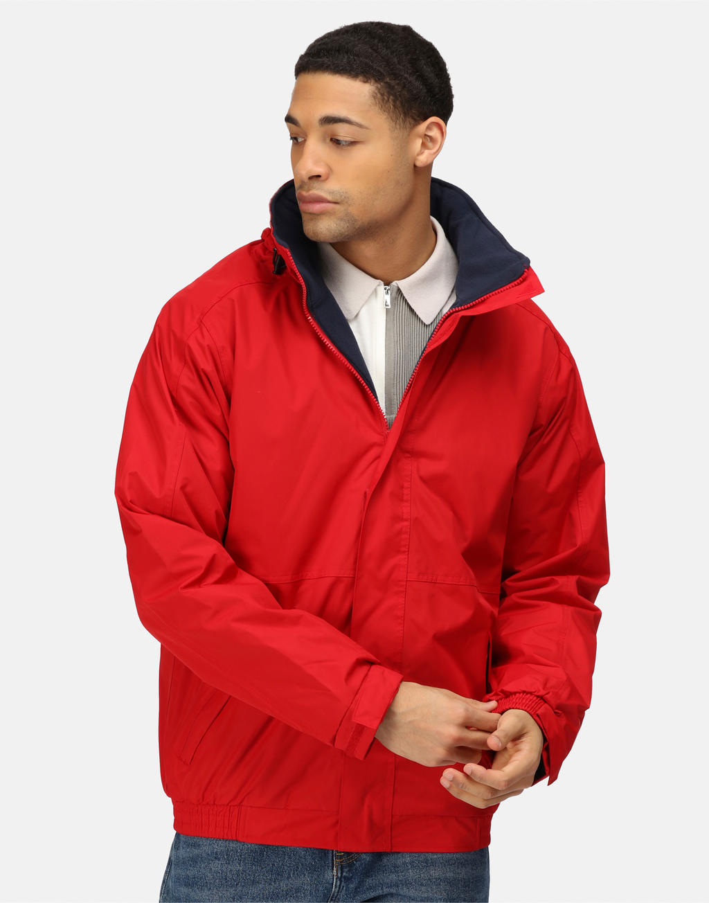 Dover Bomber Jacket in Farbe Black/Ash