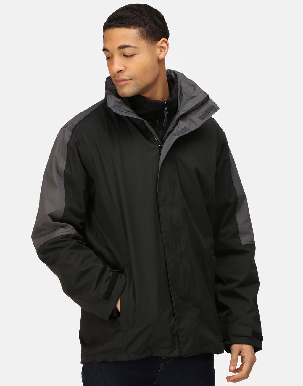 Defender III 3-In-1 Jacket in Farbe Black/Seal Grey