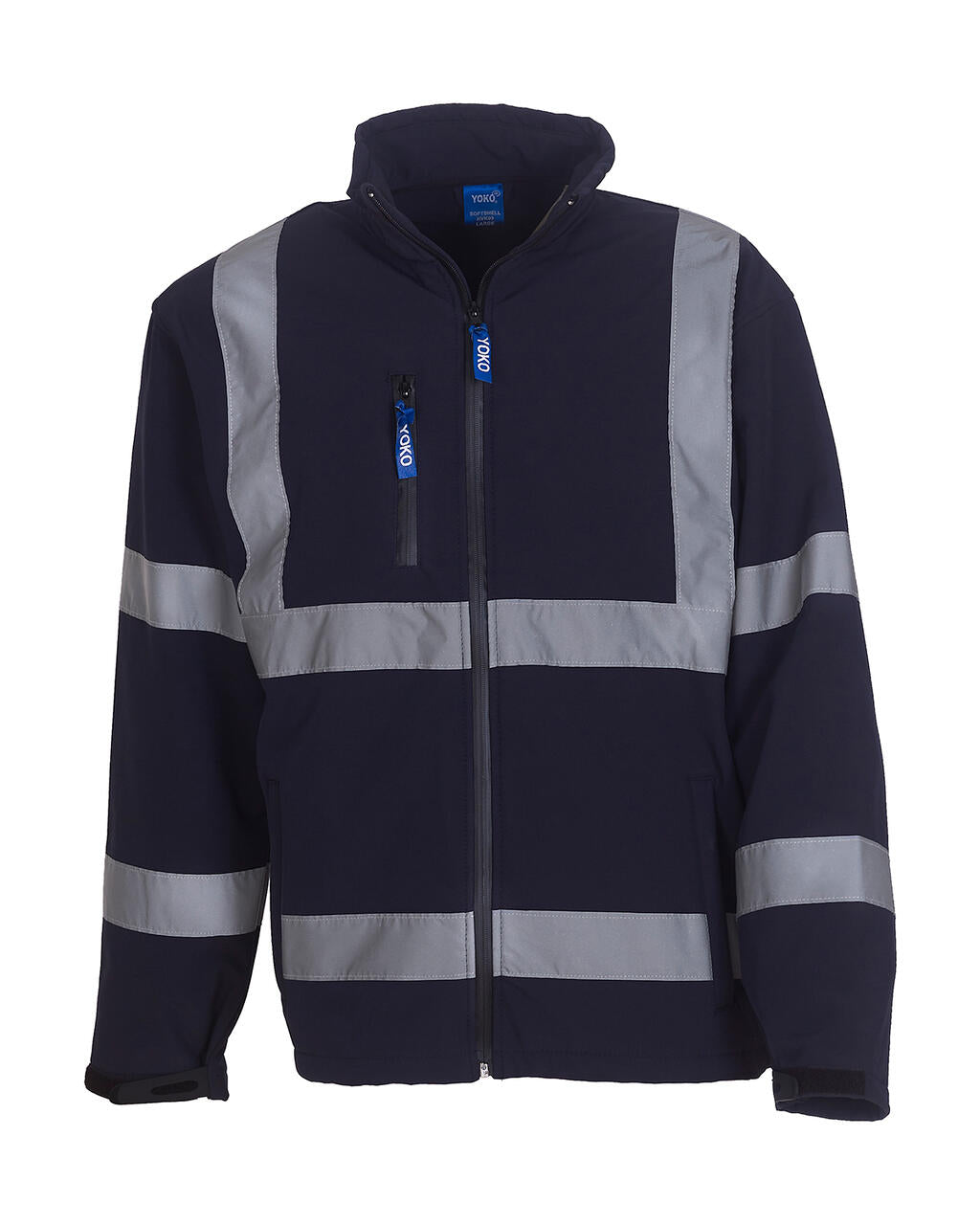 Fluo Softshell Jacket in Farbe Navy