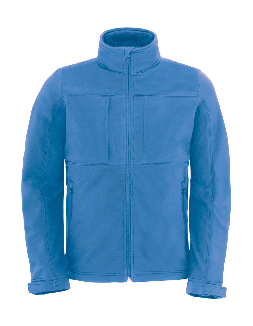 Hooded Softshell/men in Farbe Azure